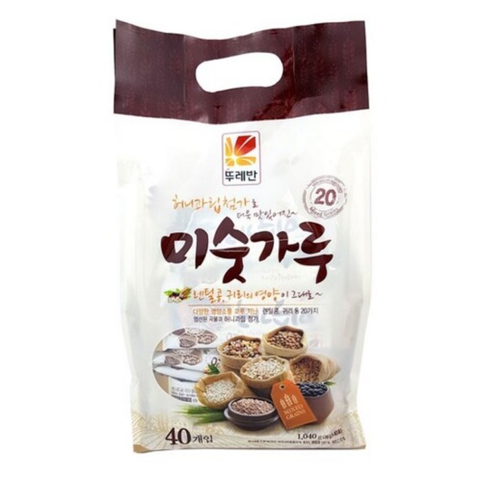 뚜레반 허니미숫가루 스틱 (26g x 40포), 26g, 40개 대표 이미지 - 오크스틱 추천