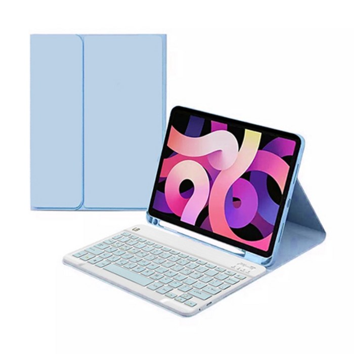 UB 갤럭시탭 콤비 블루투스 키보드 케이스, 블루, 1개