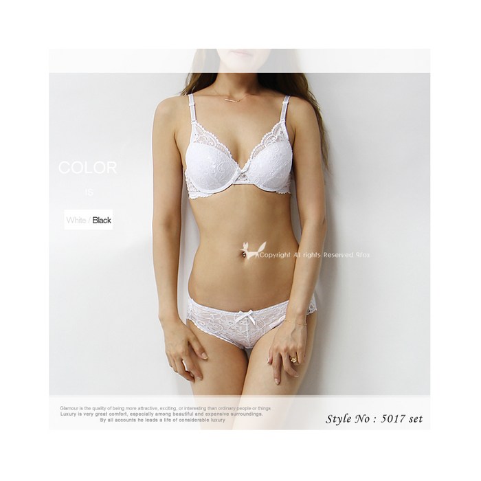 별난여우 여성속옷 3+1셋더 브라팬티세트 BS5017 블랙 화이트 레드 대표 이미지 - 별난여우 팬티 추천