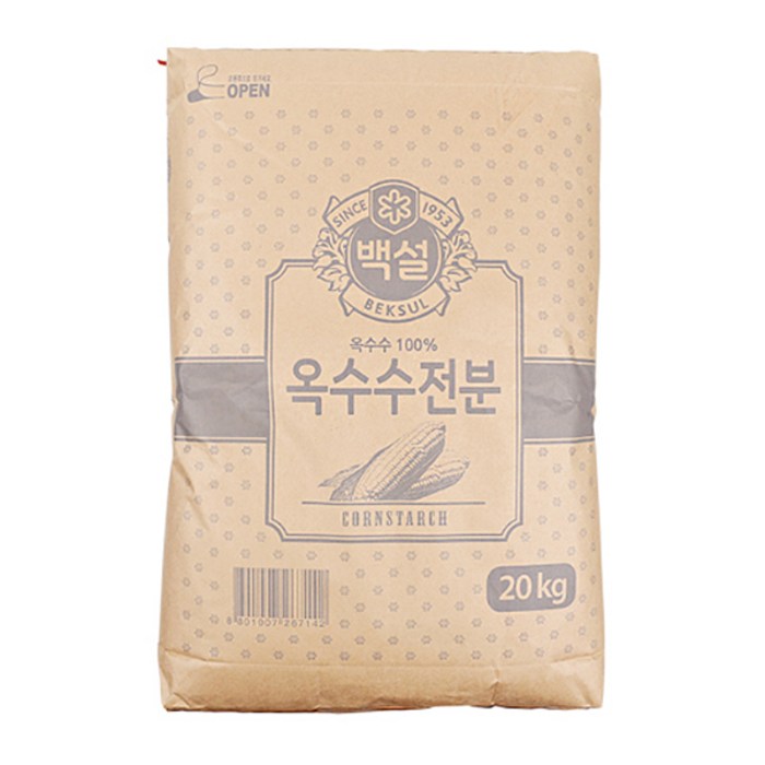 백설 옥수수전분, 20kg, 1개 대표 이미지 - 감자전분 추천