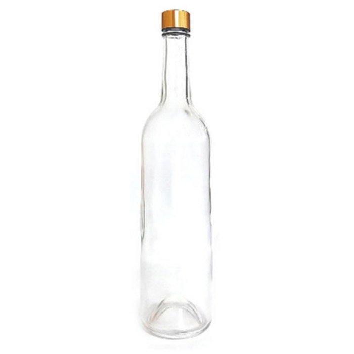 스크류 와인병 투명 스탬핑캡 750ml, 1개입, 1개 대표 이미지 - 술병 추천