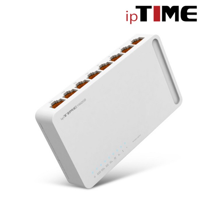 ipTIME 8포트 기가비트 스위치허브, ipTIME H6008 대표 이미지 - 기가 와이파이 추천