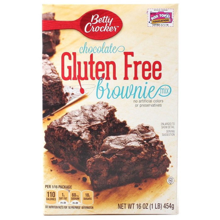 Betty Crocker 글루텐 프리 초콜릿 브라우니 믹스, 454g, 1개 대표 이미지 - 브라우니 믹스 추천