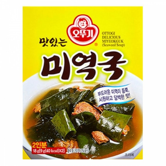 오뚜기 맛있는 미역국18gx6개입, 18g, 6개입 대표 이미지 - 미역국 추천