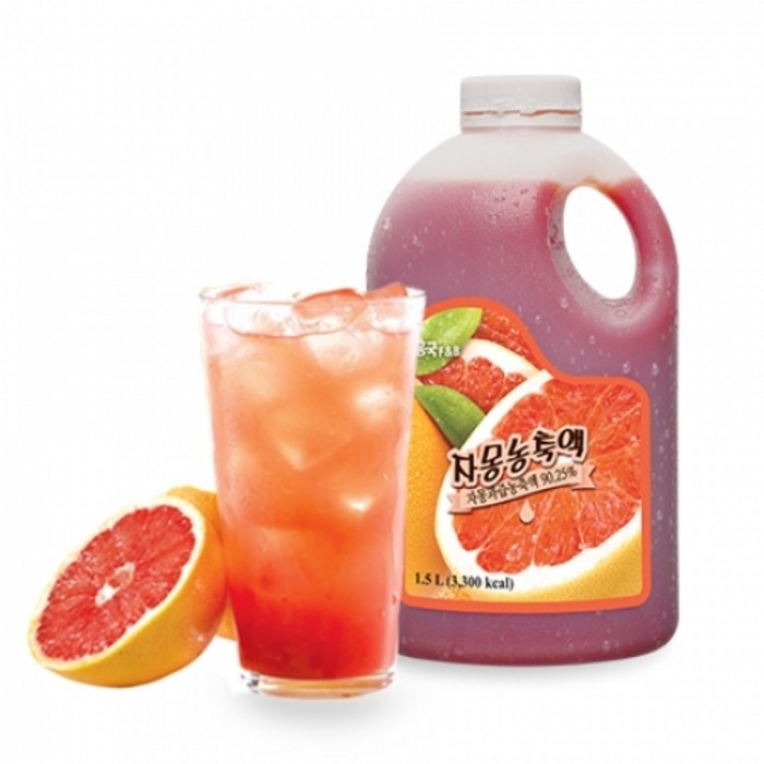 흥국에프앤비 자몽 농축액, 1개, 1.5L 대표 이미지 - 자몽주스 추천