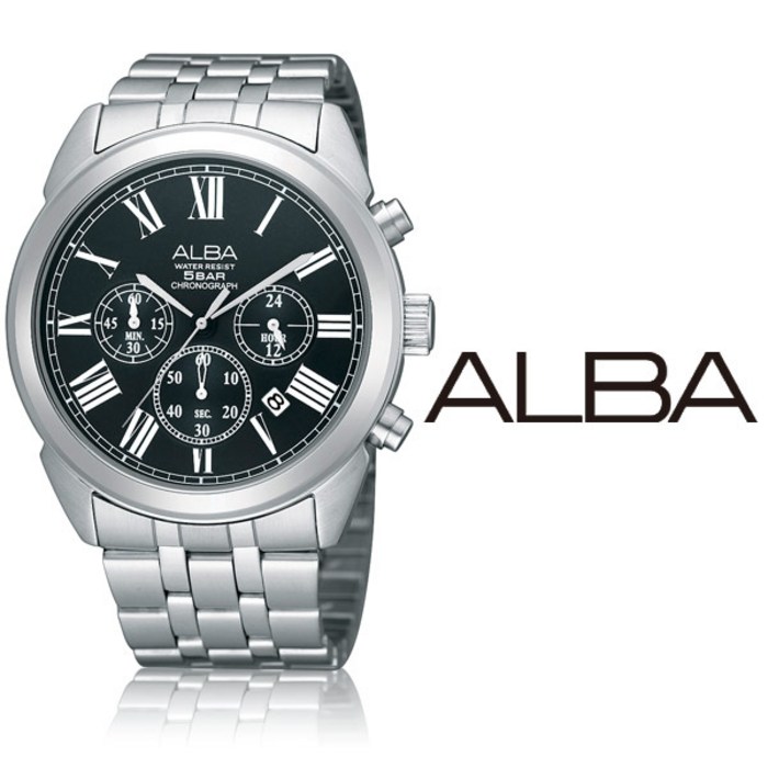 SEIKO ALBA 세이코알바 AT3037X1 메탈밴드 남성용 삼정시계정품 크로노그래프 대표 이미지 - 세이코알바 시계 추천