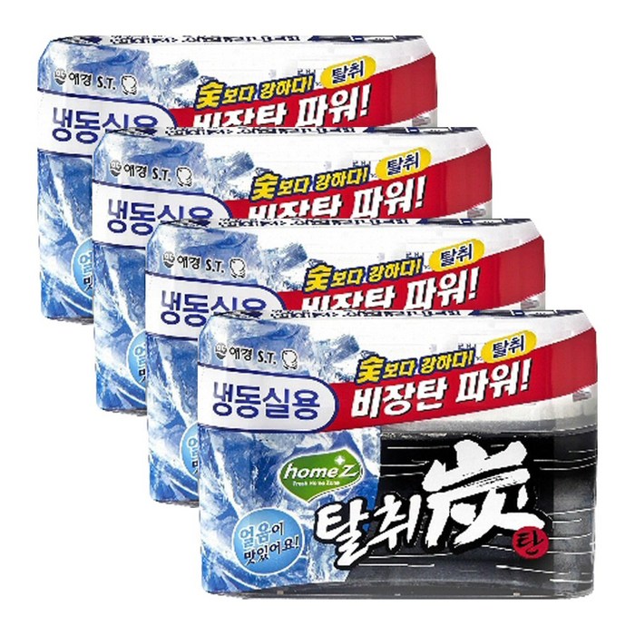 홈즈탈취탄 냉동실용70g 4개, 70g 대표 이미지 - 냉장고 탈취제 추천