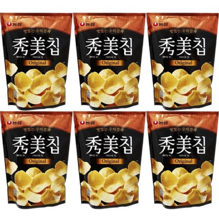 농심 수미칩 오리지널, 85g, 6개입 대표 이미지 - 수미감자 추천