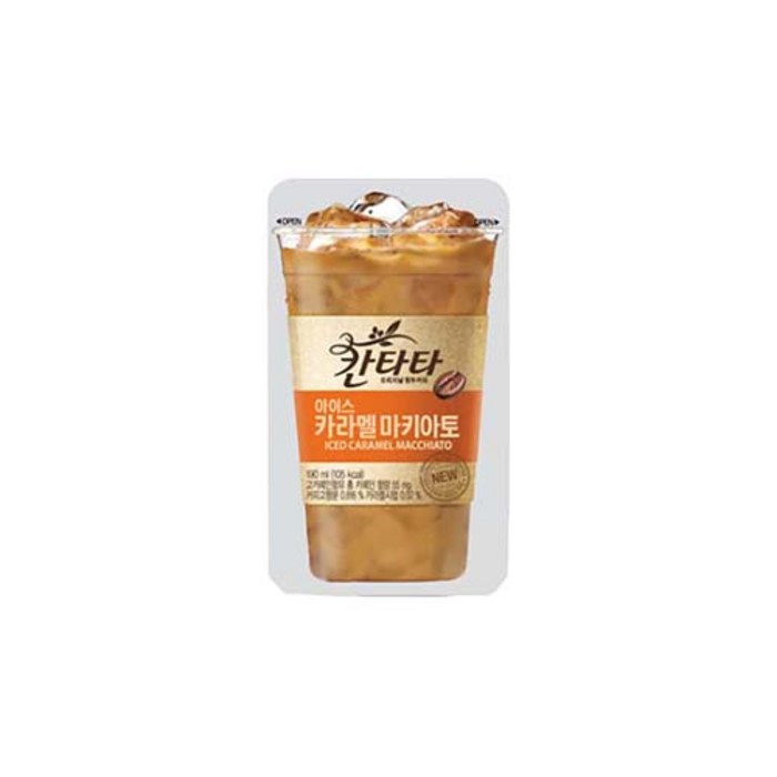 칸타타 아이스 카라멜마끼아또 230ml, 50팩 대표 이미지 - 카라멜 마끼아또 추천