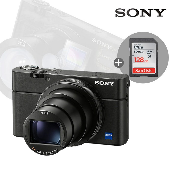 소니 DSC-RX100M6 +4K지원 128GB메모리 (RX100VI) 하이엔드카메라, 단일구성