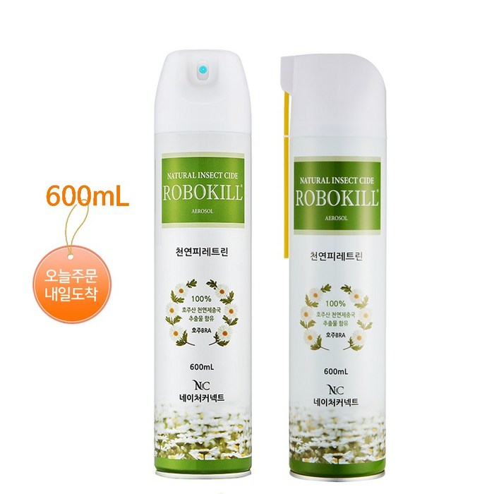 네이처커넥트 로보킬(일반형)+로보킬(대롱형), 2개, 600ml 대표 이미지 - 모기약 추천