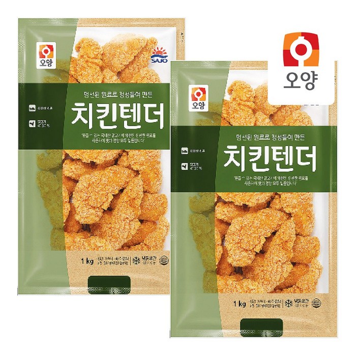 사조오양 오양 치킨텐더, 1kg, 2개 대표 이미지 - 치킨텐더 추천