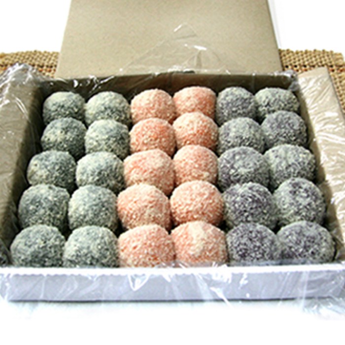 두텁떡 두텁떡(흑미 호박 쑥) 국산찹쌀 찹쌀떡 선물용, 1box 대표 이미지 - 찹쌀떡 추천