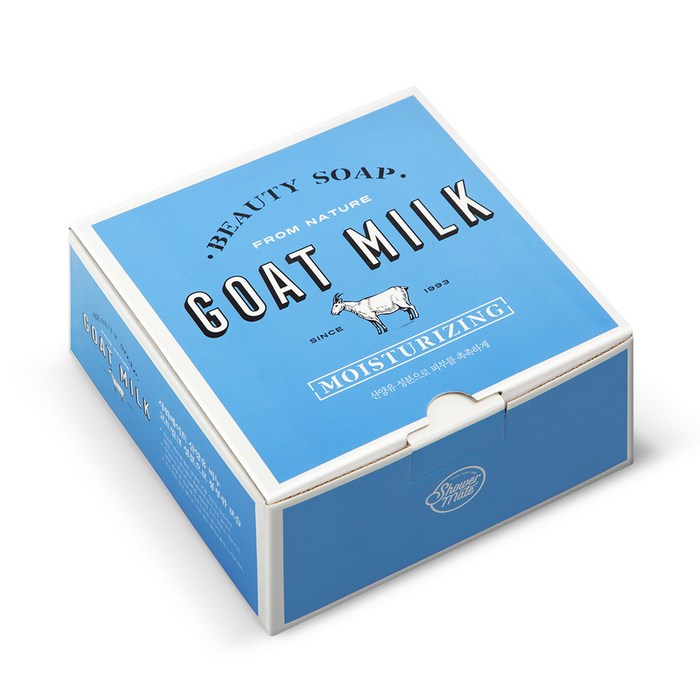 샤워메이트 산양유 비누 화이트, 90g, 12개