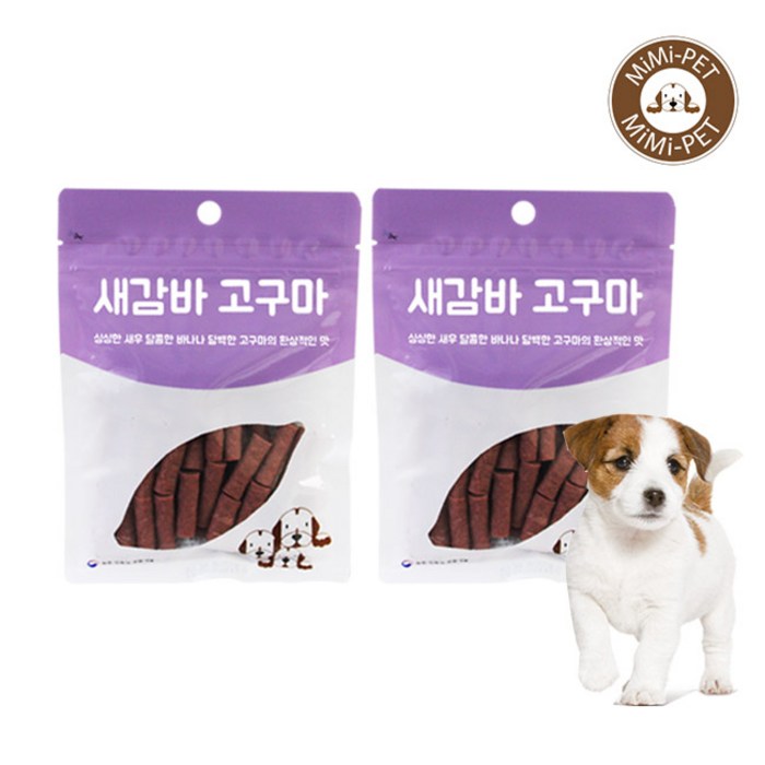 미미펫 [미미펫]새감바버거 3종 100g 1+1 강아지간식 져키, 1개, 새감바버거 고구마 100g 대표 이미지 - 수제버거 추천