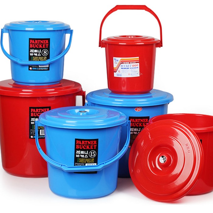 포스아트 파트너 바케스, 25L(블루), 1개 대표 이미지 - 고무통 추천