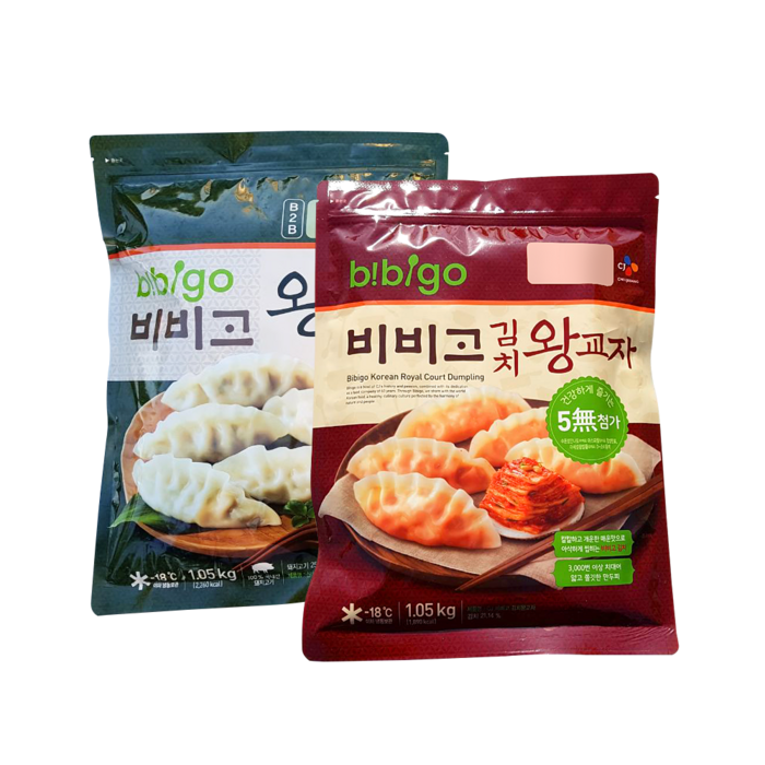 비비고 김치왕교자1.05k 1봉 +왕교자1.05k, 1개 대표 이미지 - 교자 추천