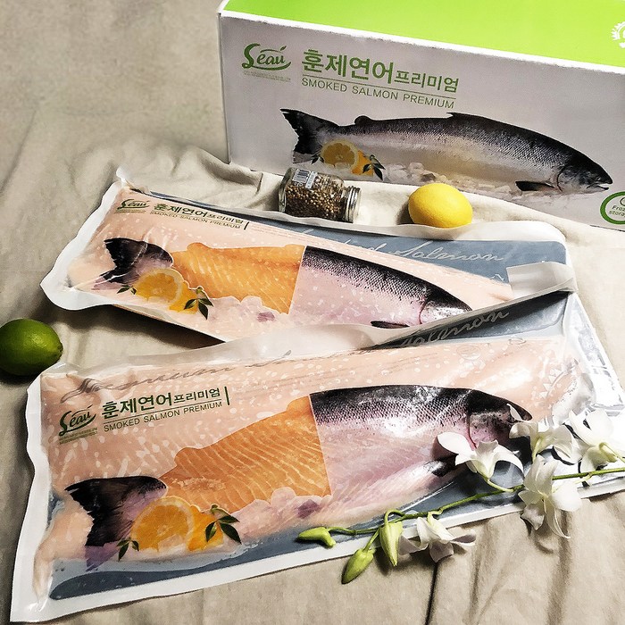 [업소용 훈제연어] 칠레산 프리미엄 훈제연어 도매 10kg 칠레, 1개 대표 이미지 - 제일 맛있는 훈제연어 추천
