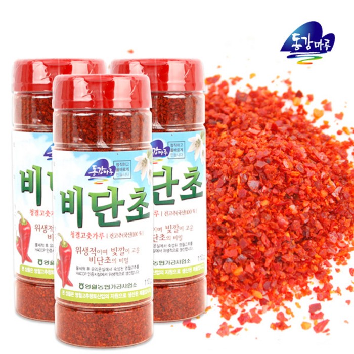 [영월농협]동강마루 청결 고춧가루 비단초110gx3통, 1박스