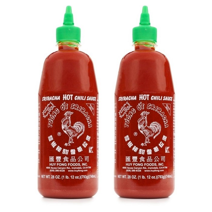 허이펑 스리라차 핫 칠리 소스, 793g, 2개 대표 이미지 - 칠리소스 추천