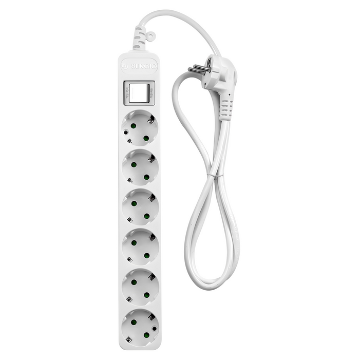 모노케어 안전 접지 멀티탭 6구 DH-2062NT