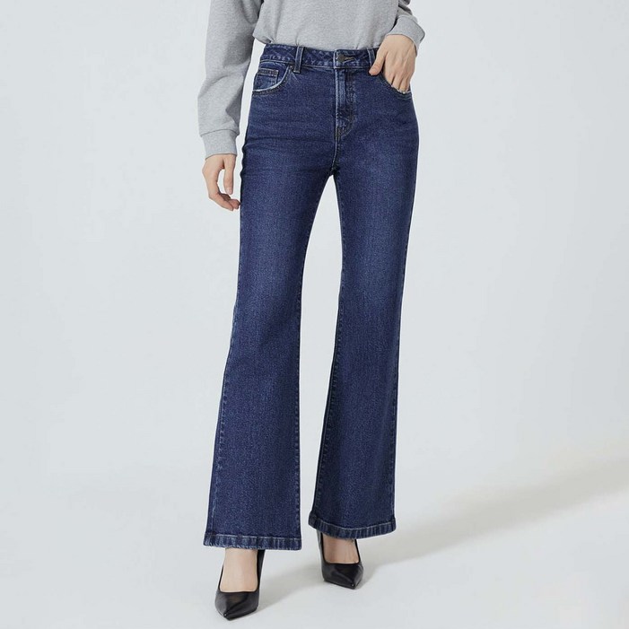 게스 여성용 MBL톤 플레어 부츠컷 바지 YO3D9167