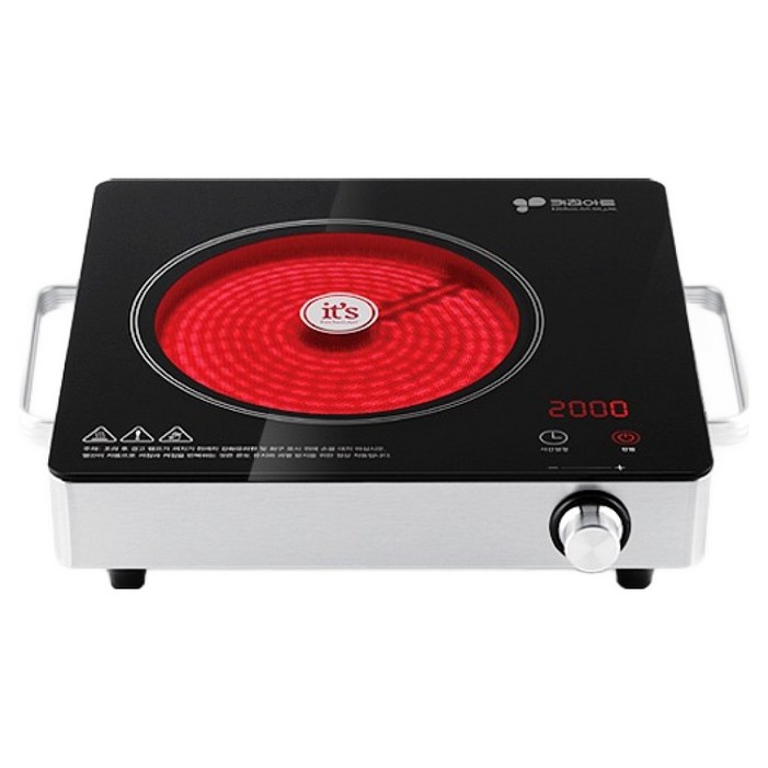 키친아트 렉스 실속형 하이라이트 손잡이 전기레인지 1구