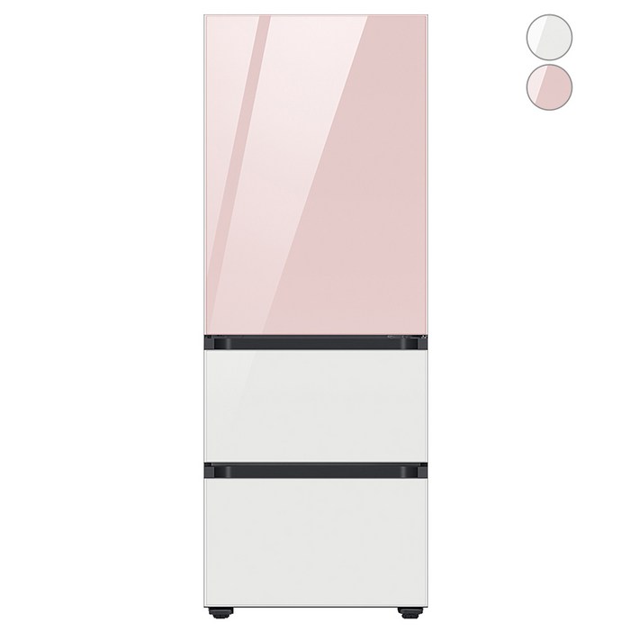 색상선택형 삼성전자 BESPOKE 김치플러스 키친핏 313L 3도어 냉장고 방문설치