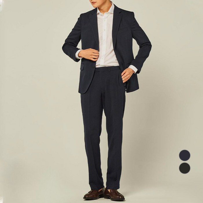 트래드클럽 남성용 베리 베이직 린넨 수트 세트