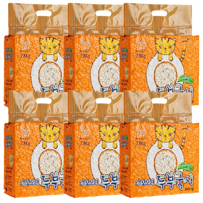 네꼬모리 응고형 두부국시 극세입자 고양이 모래 오리지널