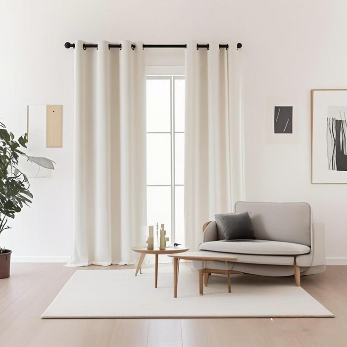 코멧 홈 프리미엄 단열 아일렛 암막 커튼 2개입