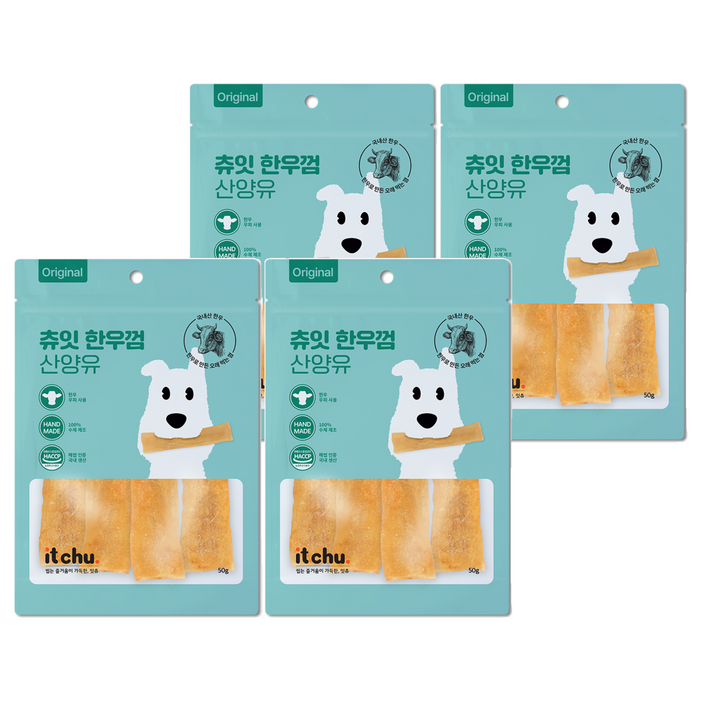 잇츄 강아지 츄잇 덴탈껌, 산양유, 50g, 4개