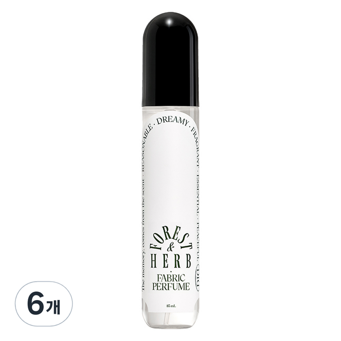 오디드 패브릭 퍼퓸 섬유탈취제 포레스트허브, 6개, 85ml