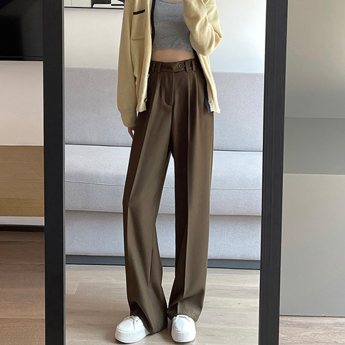 어썸풀 여성용 보웬 핀턱 슬랙스