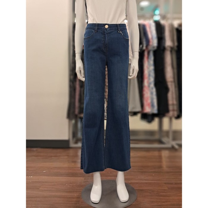 베스띠벨리 여성용 데끼컷 와이드 데님 팬츠 BKPKC2279