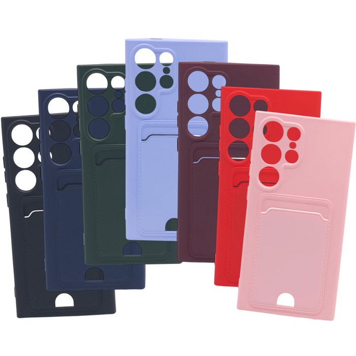 갤럭시S24 울트라 케이스 카드 젤리 파스텔 플러스 포켓 수납