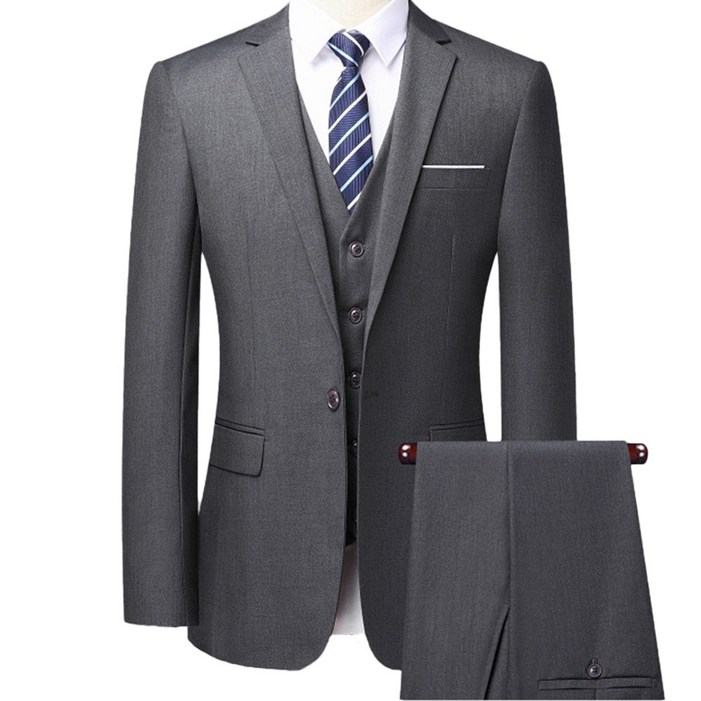 스타일닥터 2026 트렌디 남성용 정장세트 슬림핏 데일리 자켓바지조끼 세트