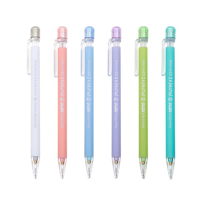 제노 파스텔 Q 샤프 0.5mm 6개입, 12개 0.5mm 분홍