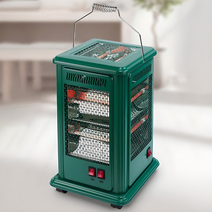 유니맥스 오방향 전기난로, UMH2518KQGN, 그린