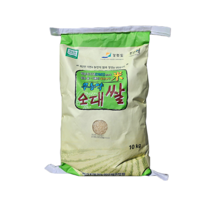 강원도 철원 오대쌀 햅쌀 DMZ 지역 무농약 친환경 10KG 쌀, 1개