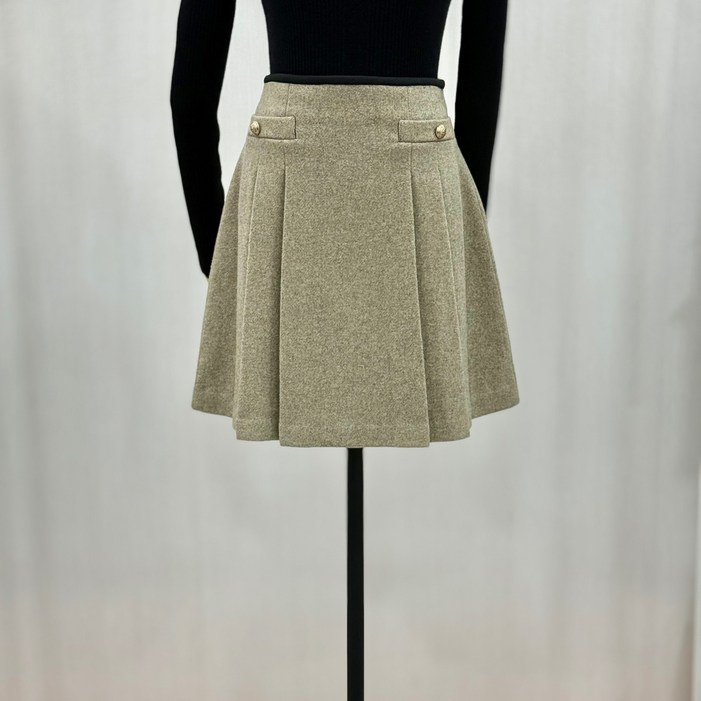 백화점 잇미샤 울혼방 플리츠 스커트 ITPAYSK590 204665