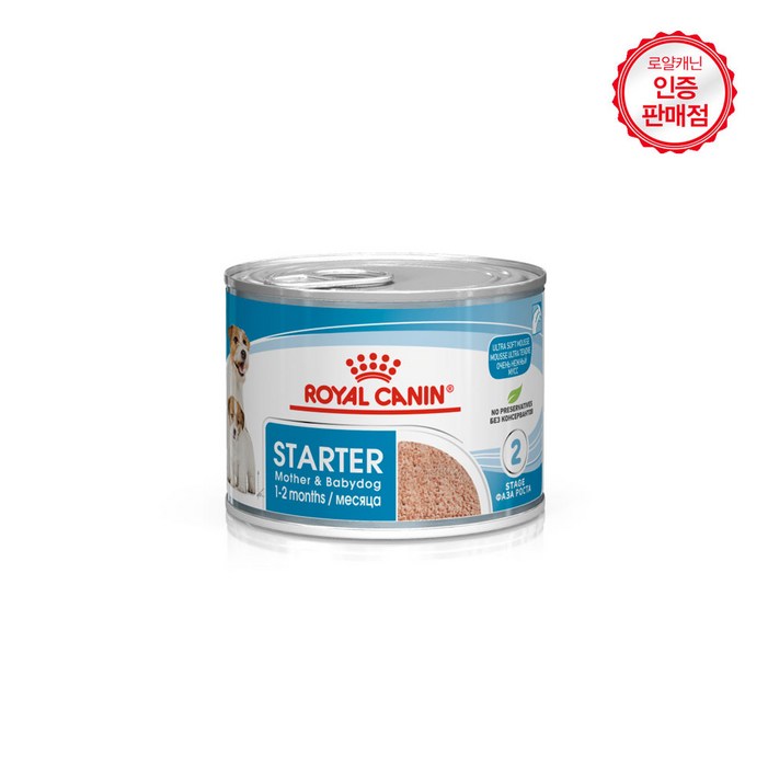 로얄캐닌 독 미니 스타터 MB 캔 195gx6개, 6개