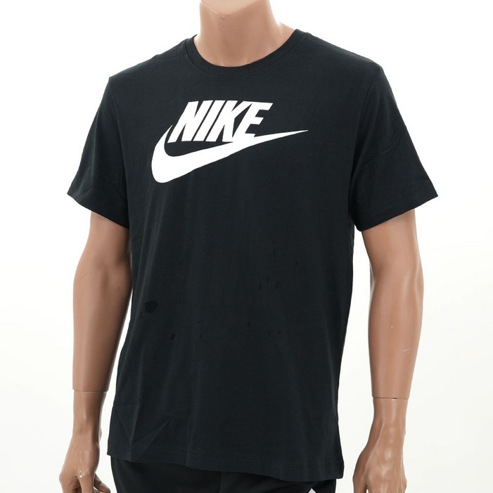 나이키 남성 검정 반팔티 기본 로고 반팔 라운드 티셔츠 커플티 데일리 운동복 숏슬리브