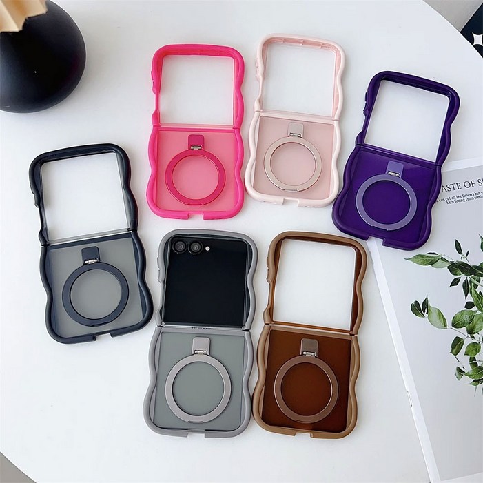 웨이브 실리콘 맥세이프 링 갤럭시 Z플립7 Z플립6 Z플립5 Z플립4 Z플립3 케이스 ZFA1708