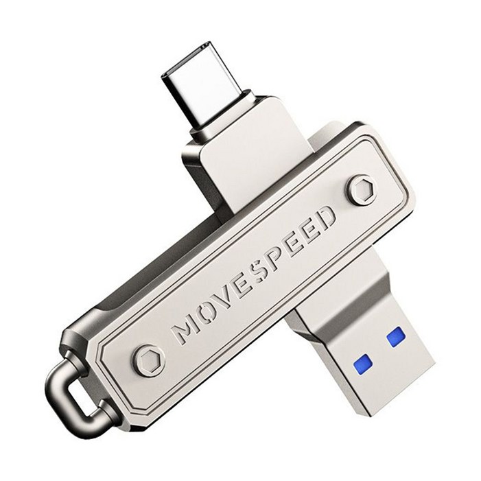 MOVESPEED YSULJU 460MBs USB 3.2 Gen 1 C타입 듀얼 인터페이스 플래시 드라이브, 1개, 128GB