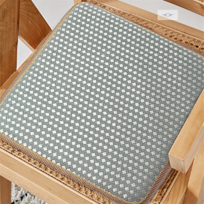 원플라이프 통풍 방석 원형패턴 논슬립의자방석