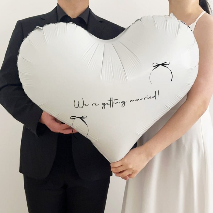 웨딩촬영소품 하트풍선 브라이덜샤워 프로포즈