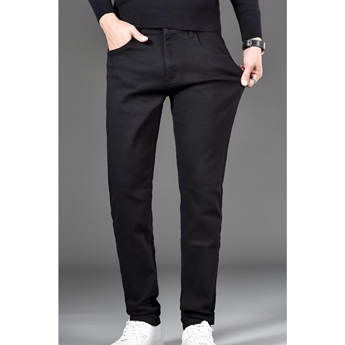 GFU 남성 봄 여름 가을 아이스 쿨 데님 스판 청바지