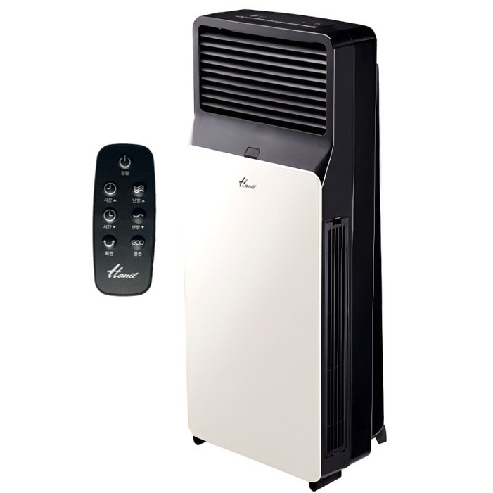 워셔블 필터 한일전기 절전형 PTC 리모컨형 전기 온풍기 자동온도조절 히터 HEF3WOSR 10평형 업소용 식당용 가게용, HEF3WOSR, 화이트