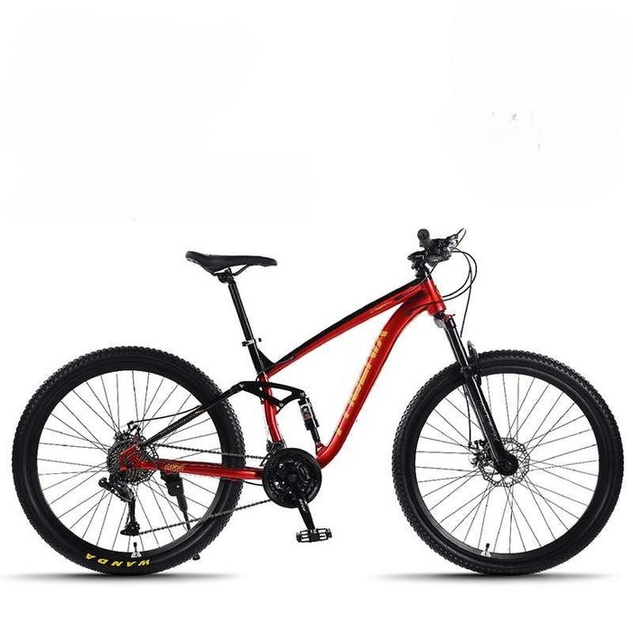 입문용 MTB 자전거 2627.5인치 엠티비 산악 가성비 성인 학생 충격흡수, 1개, 187cm, 블랙레드 30단 27.5인치